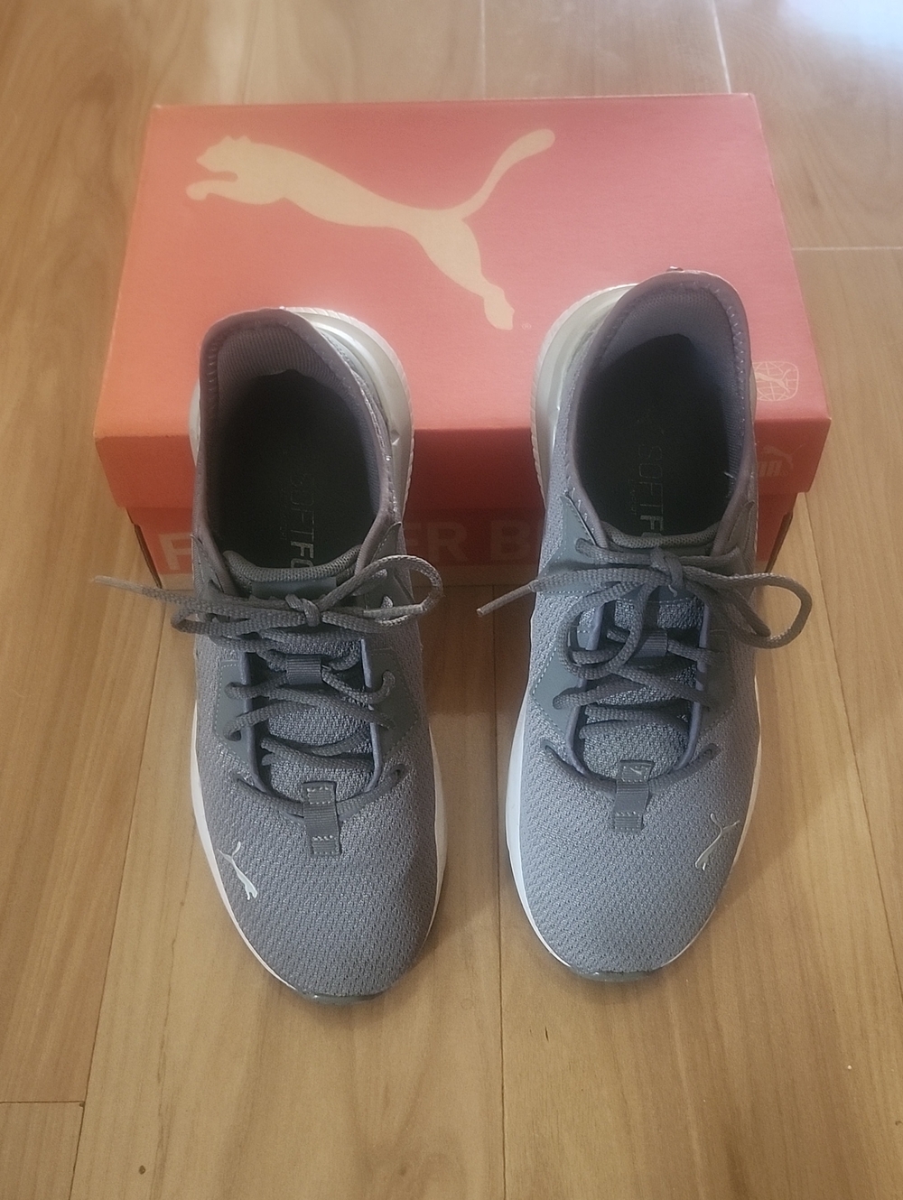 Puma Electron 2.0 Gray SoftFoam+ Running Sneakers